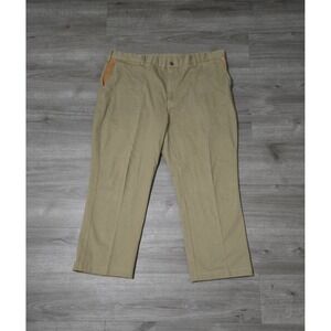 Orvis Men's Khaki Chinos with Tan Pocket Trim